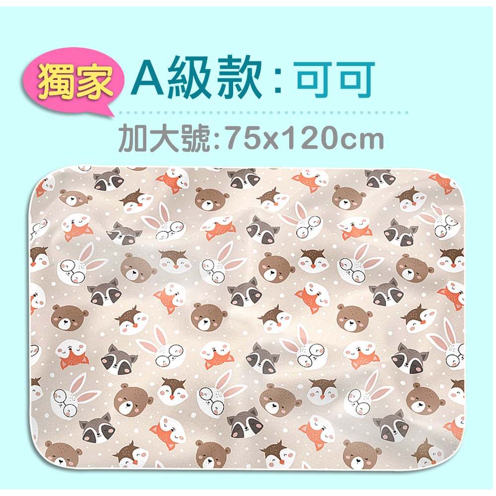 蝦皮8折價〘烏咪之舖〙獨家三層防水墊75x120cm隔尿墊.尿布墊.寵物墊.看護墊-規格圖4