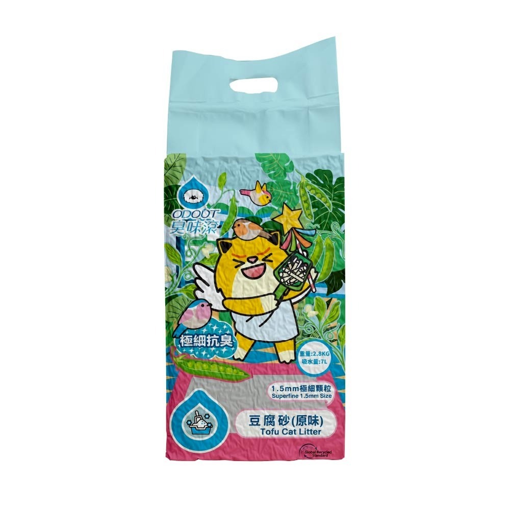 【臭味滾】1.5mm極細抗臭豆腐貓砂(原味)2.8KG-規格圖7