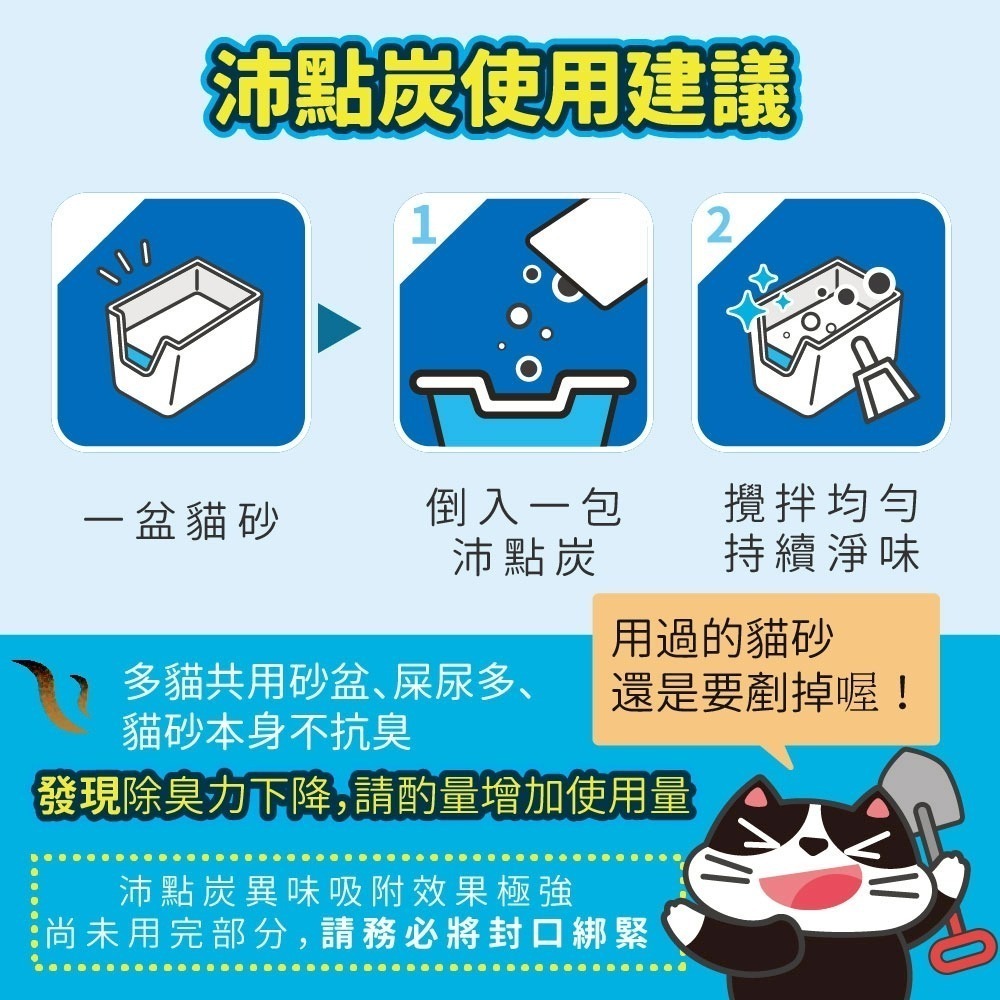 【 臭味滾】沛點炭 貓砂強效除臭粒 80g 專利吸附・分解除臭-細節圖10