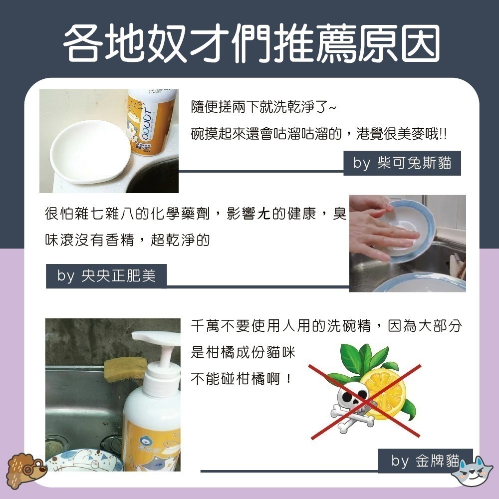 【臭味滾】 碗盤洗潔精 -貓家庭適用 500ml/4000ml-細節圖7