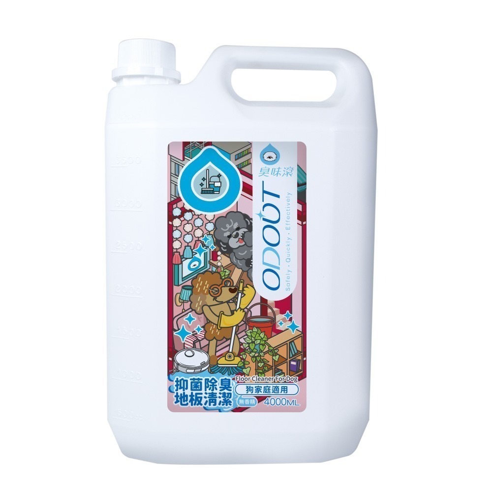 【臭味滾】地板清潔劑-狗家庭適用1000ml／4000ml-規格圖7
