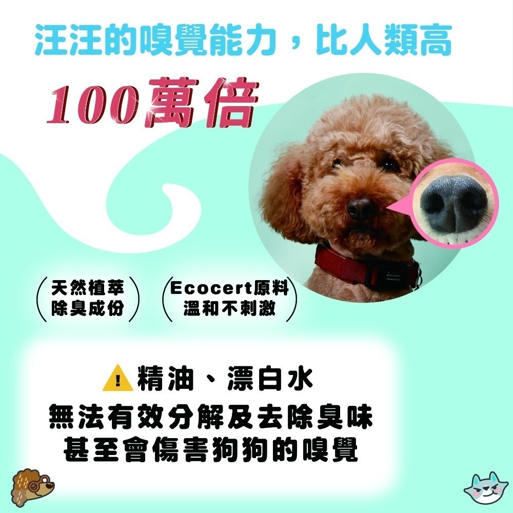 【臭味滾】狗狗除臭噴霧-狗家庭適用500ml／1000ml／4000ml-細節圖5