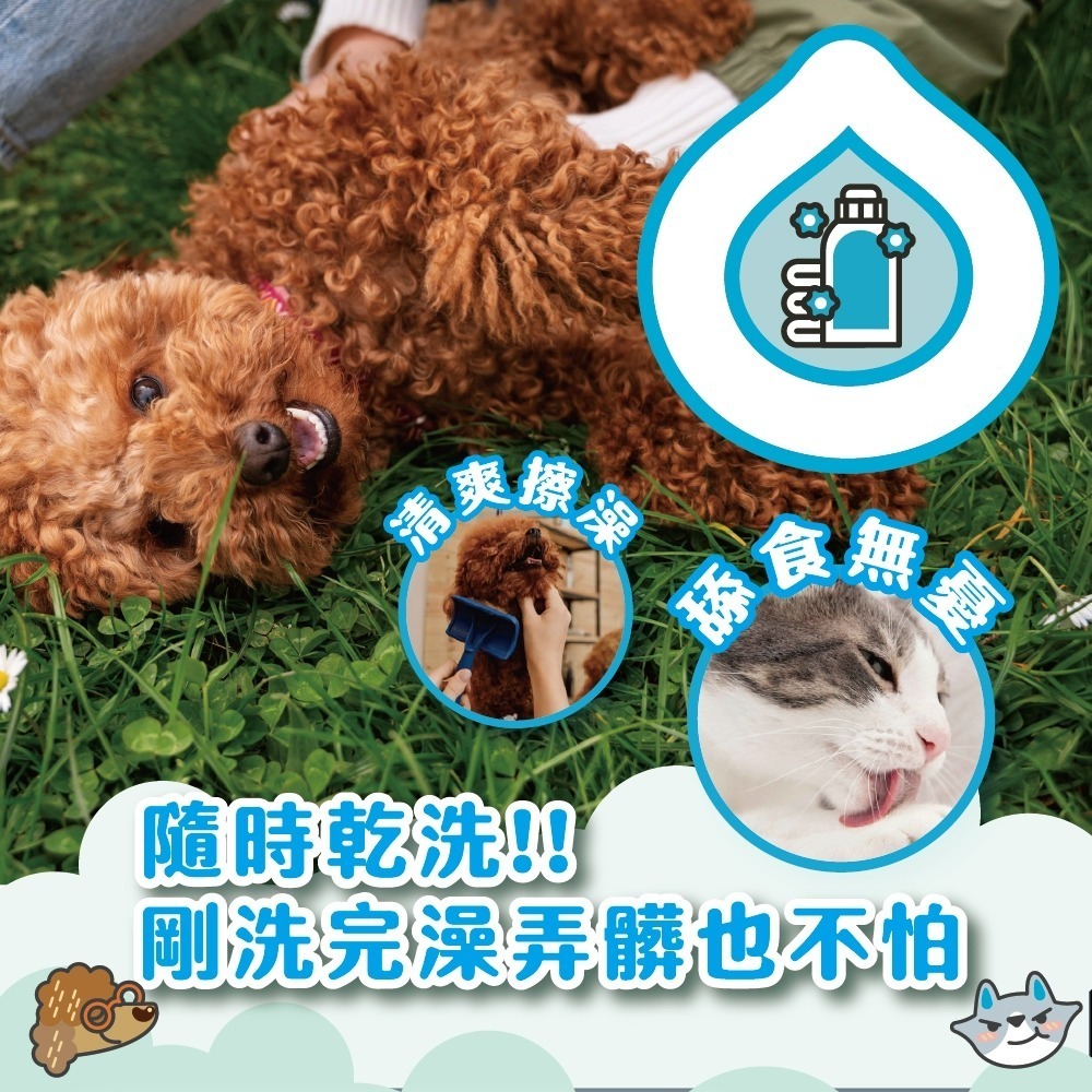 【臭味滾】寵物乾洗粉100g-寵物適用(除臭/去汙/無香精/犬貓適用)-細節圖5