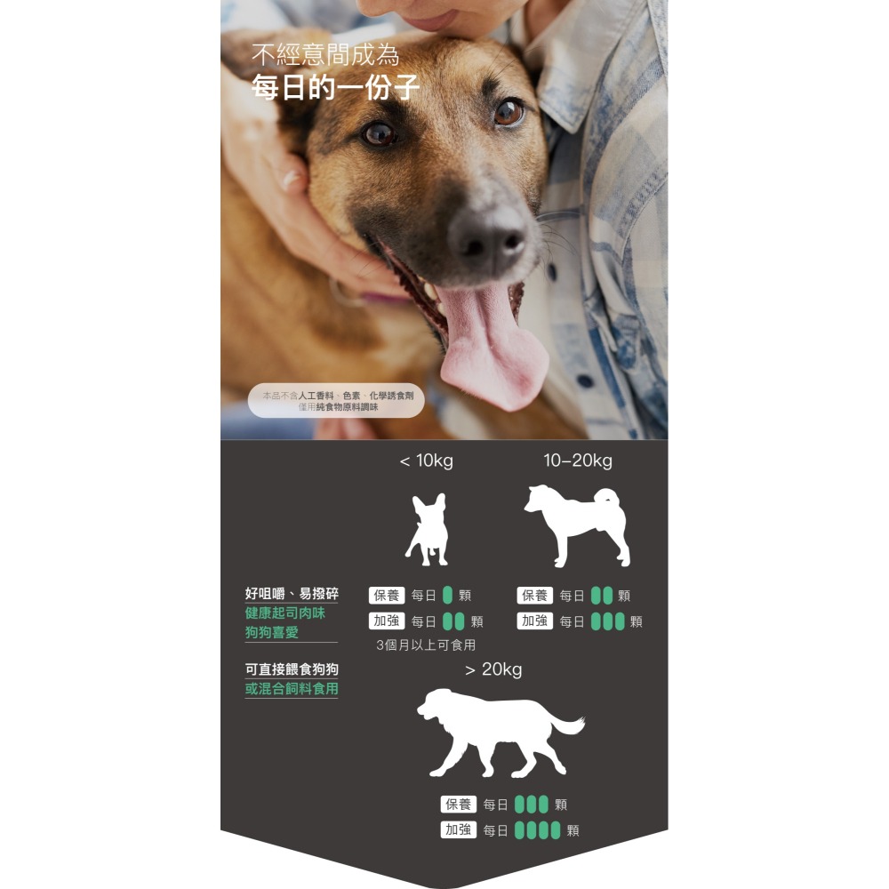 【木入森】犬寶有關膝｜ 30顆｜60顆｜狗狗關節保健食品｜胜肽膠原蛋白 玫瑰果萃取｜給予狗關節保護力-細節圖9