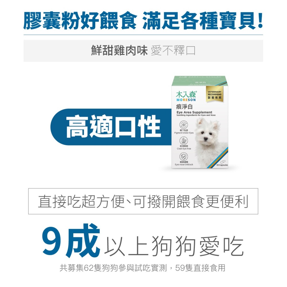 【木入森】犬寶痕淨白 ｜30顆｜60顆｜狗狗眼睛保健食品｜葉黃素 蝦紅素｜針對狗狗流眼淚 寵物葉黃素-細節圖6