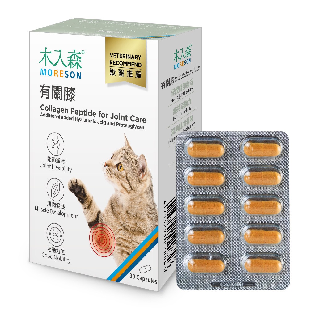 【木入森】貓咪有關膝 ｜15顆｜30顆｜貓咪關節保健食品｜膠原蛋白 玻尿酸｜老貓照護 貓關節保健-規格圖7