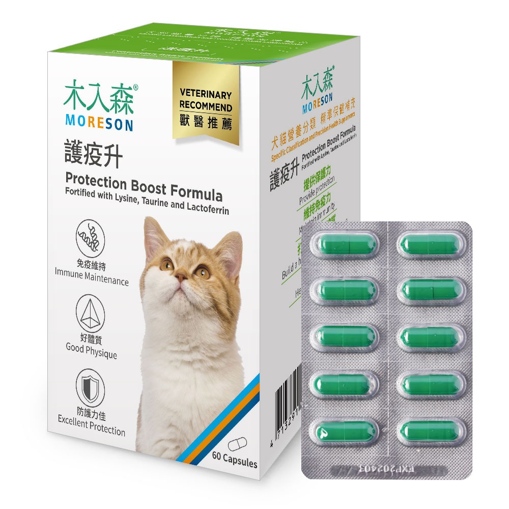 【木入森】貓咪護疫升 ｜30顆｜60顆｜貓咪免疫力保健食品｜離胺酸 牛磺酸 蝦紅素｜適合老貓 挑食貓-規格圖8