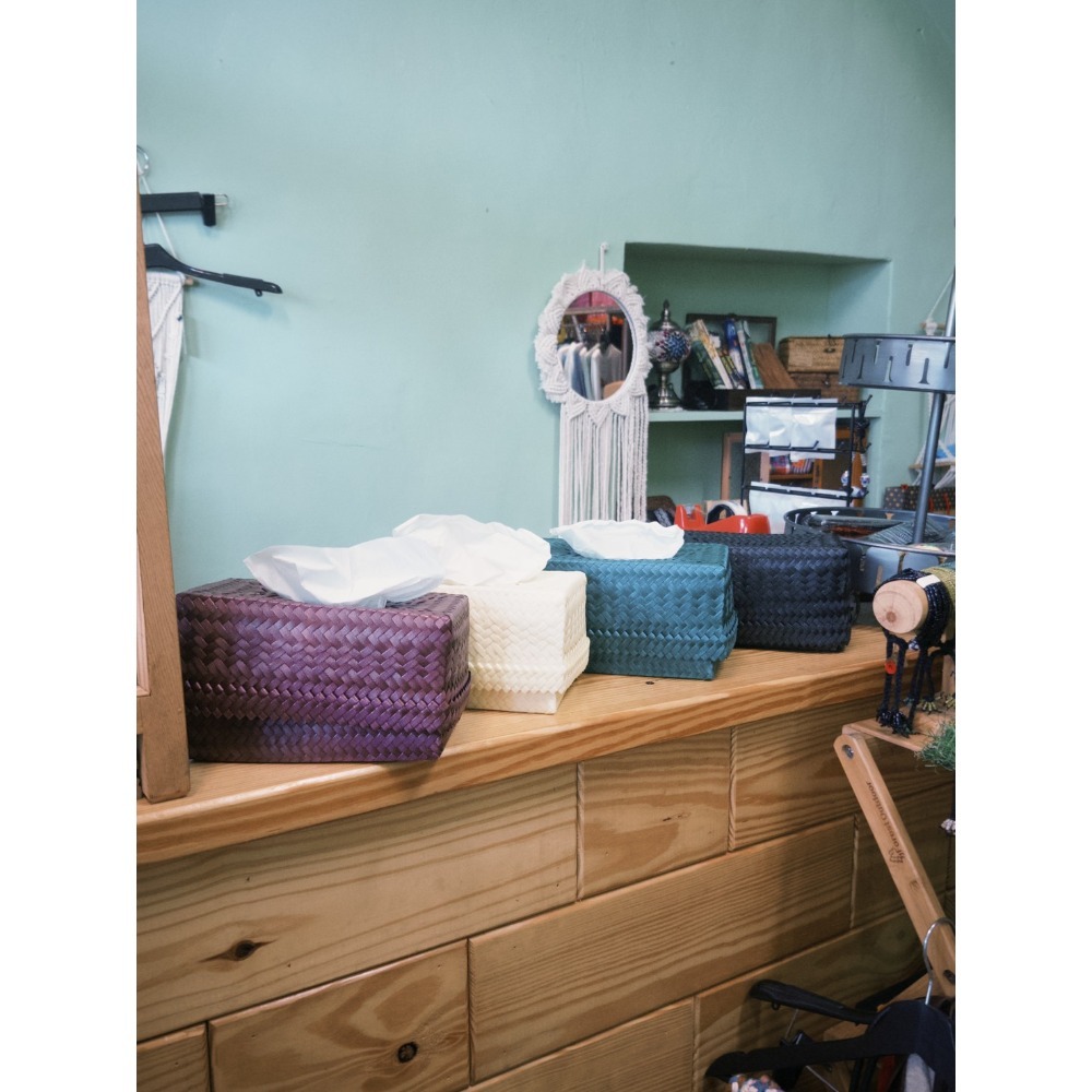 編織面紙盒-規格圖1