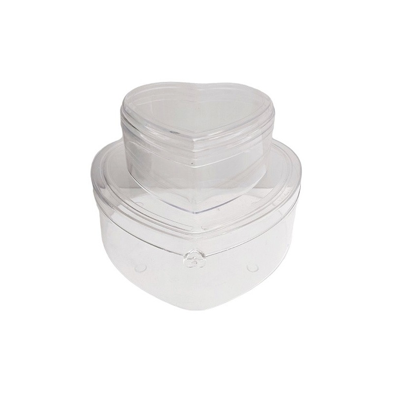 心形雙層蛋糕收納盒 飾品小物收納盒 兒童DIY裝飾收納盒-規格圖7