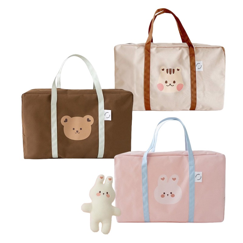 大容量幼兒園棉被衣物收納袋 防塵手提袋 輕便行李包-細節圖2