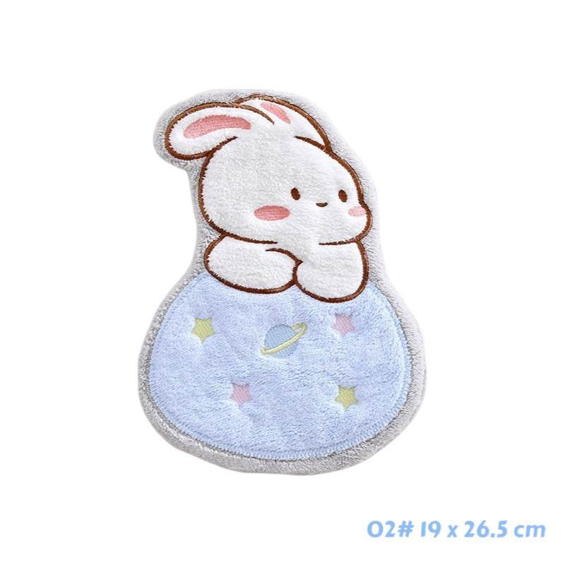 可掛式珊瑚絨萌趣可愛擦手巾 可愛動物花朵甜點廚房浴室洗手擦手巾-規格圖3