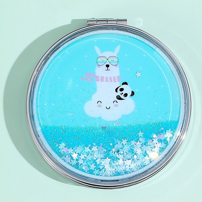 圓形PU流沙化妝鏡 / 雙面隨身鏡-規格圖6