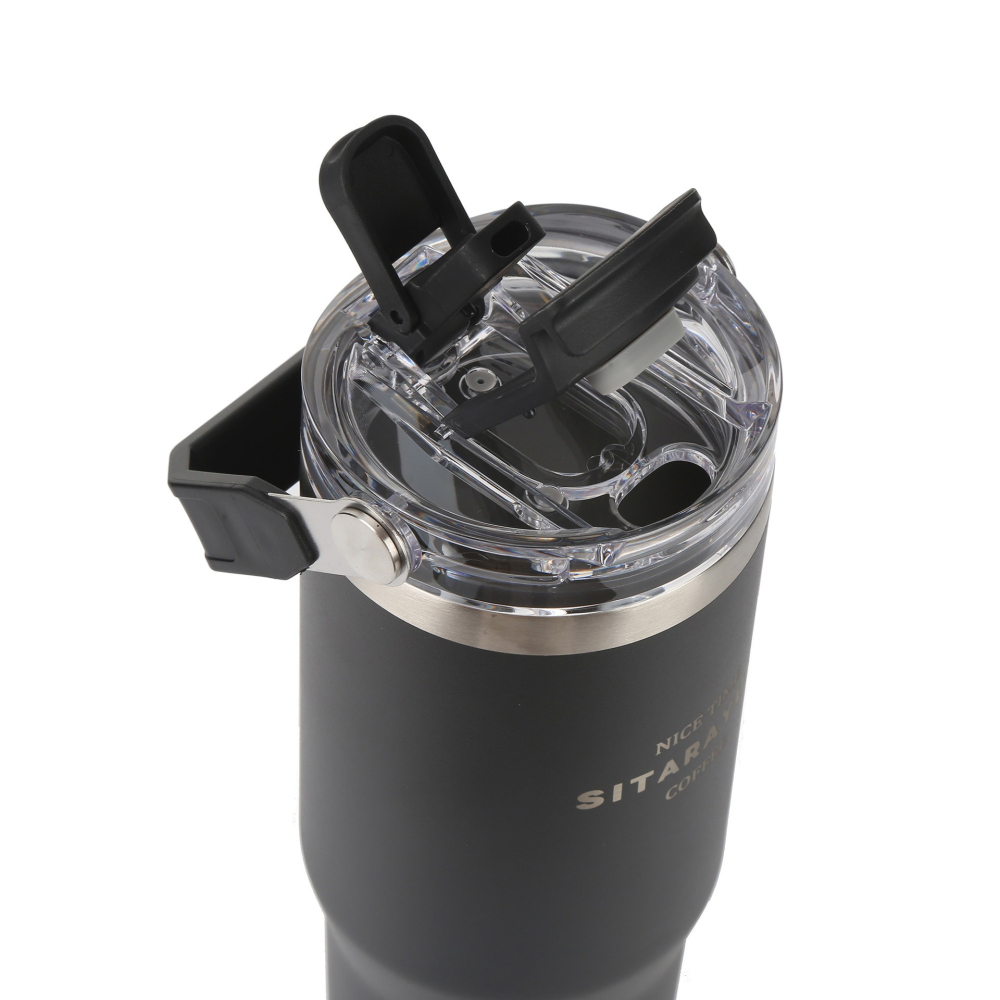 SITARAYURI手提不銹鋼冰壩保溫杯 雙飲吸管水壺水杯 600ml 900ml 多色可選-細節圖4