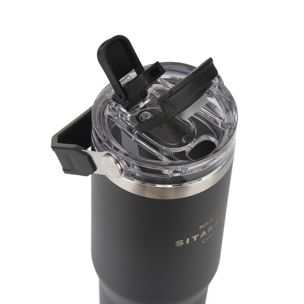 SITARAYURI手提不銹鋼冰壩保溫杯 雙飲吸管水壺水杯 600ml 900ml 多色可選-細節圖4