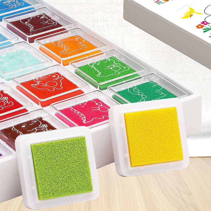 兒童創意手指畫 印台塗鴉填色繪圖畫冊-細節圖4