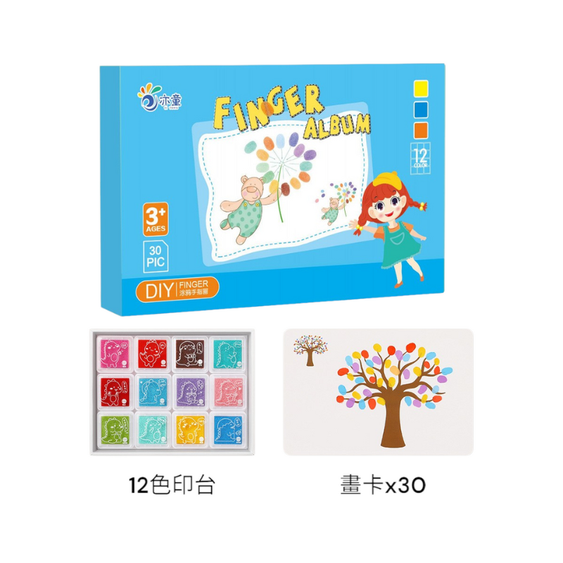 30張畫卡+12色印台