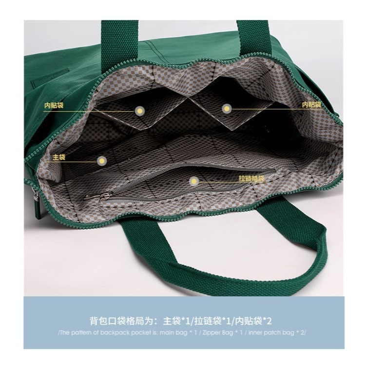 女士大容量單肩包 / 時尚百搭大方包-細節圖6