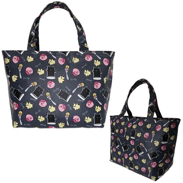 創意卡通彩繪防水手提包 / 防水餐袋（仿皮材質防水防汙易清潔）-規格圖6