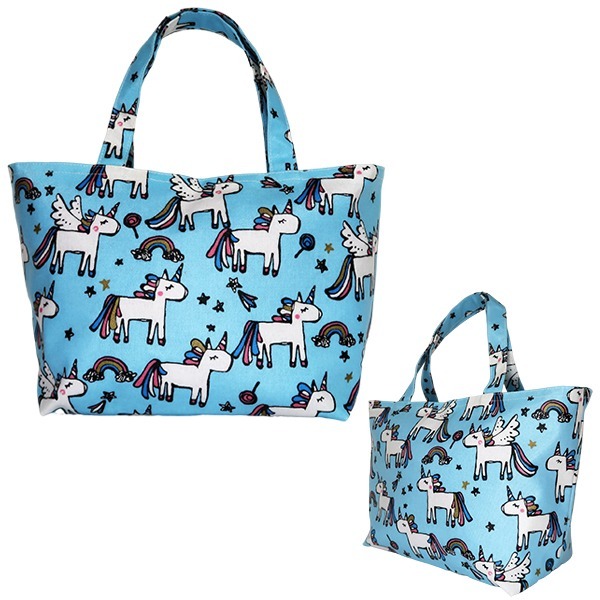 創意卡通彩繪防水手提包 / 防水餐袋（仿皮材質防水防汙易清潔）-規格圖6