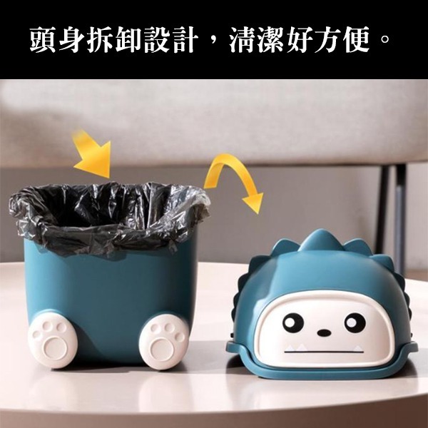 萌萌哒小怪獸桌上型垃圾桶 / 小怪獸垃圾桶 / 桌上垃圾桶-細節圖6