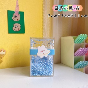 方形壓克力雙層泡泡筆筒 / 療癒紓壓繽紛彩色泡泡球筆筒-規格圖2