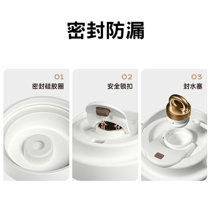 ｜漫妮兔｜高顏輕奢陶瓷內膽吸管保溫杯 保溫鎖冷大容量手提保溫杯750ml-細節圖4