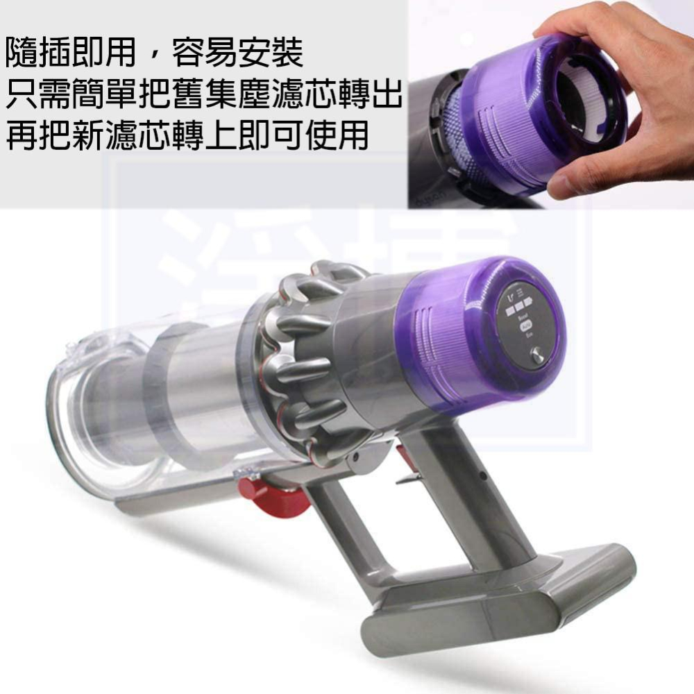 適用Dyson戴森V11 SV14 SV15 V15 Fluffy Animal Absolute前後置HEPA濾網濾心-細節圖5