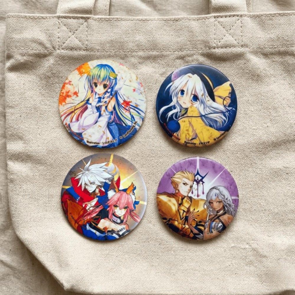 【43小舖】 Fate EXTRA 東方Project 徽章 胸章 四入組 合售｜東風谷早苗｜古明地戀｜FGO｜Fate-細節圖3