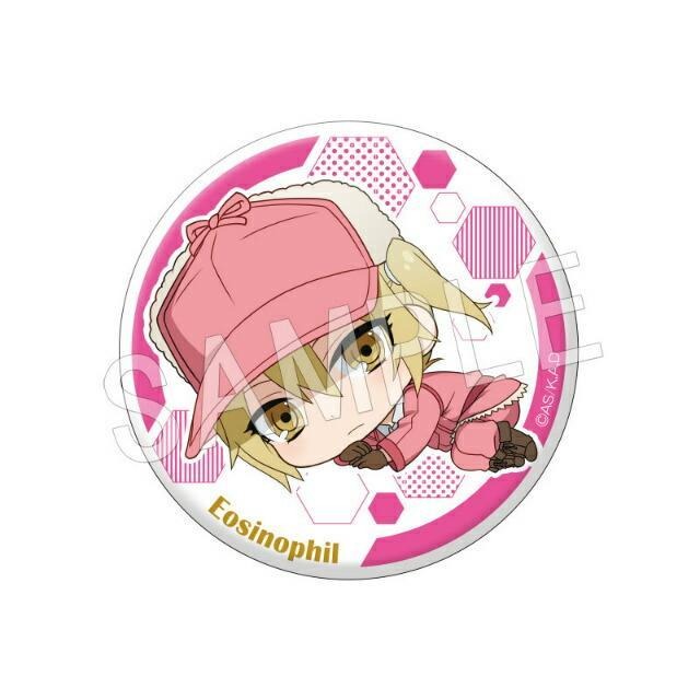 【43小舖】工作細胞 打盹細胞系列 嗜酸性球 徽章 胸章 日版-細節圖2