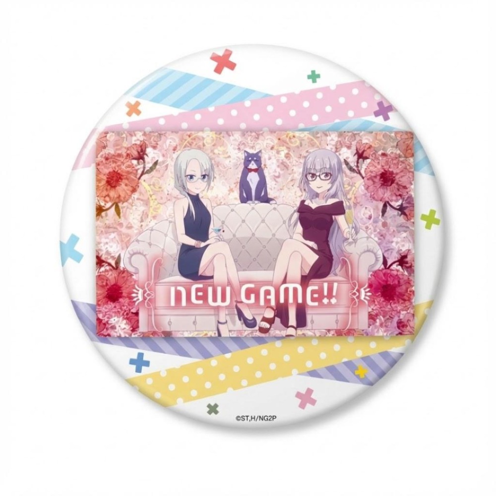 【43小舖】NEW GAME 一番賞 第二季插畫組 大胸章 日版｜芳文社｜NEW GAME!!｜胸章｜徽章-細節圖2