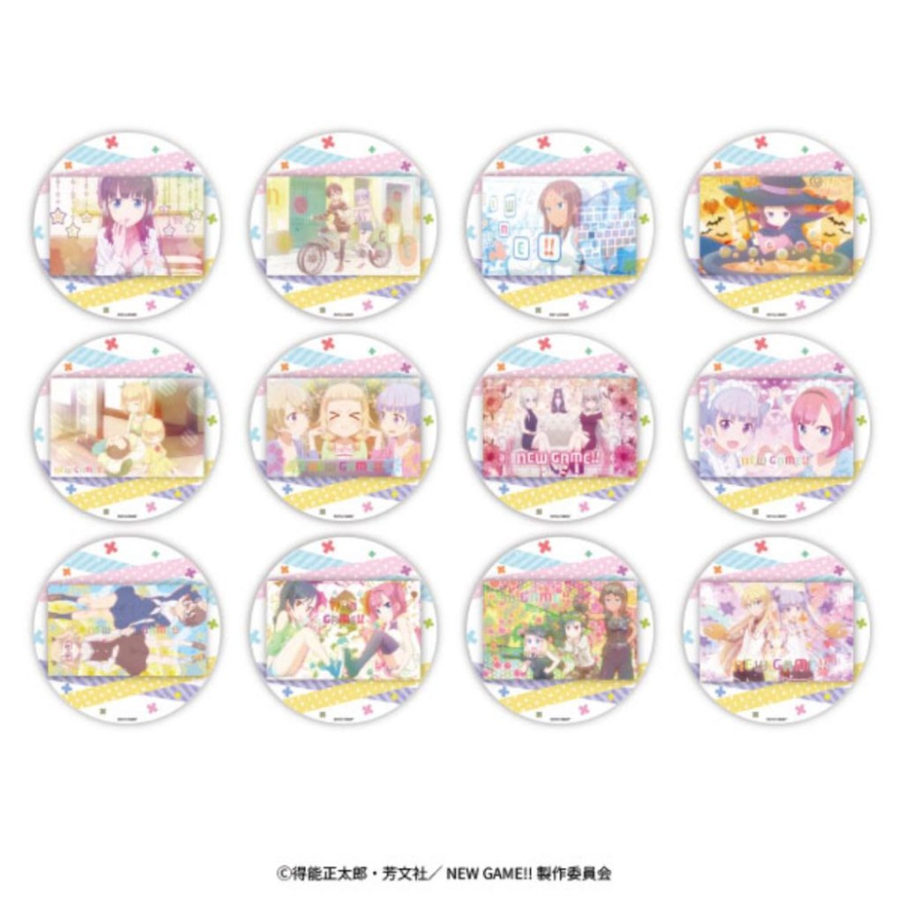 【43小舖】NEW GAME 一番賞 第二季插畫組 大胸章 日版｜芳文社｜NEW GAME!!｜胸章｜徽章-細節圖3