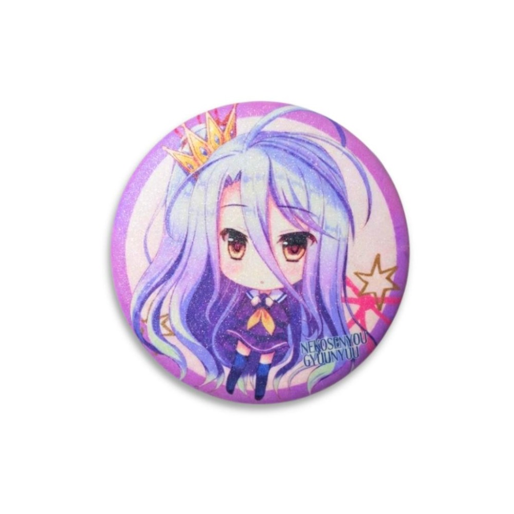 【43小舖】遊戲人生 貓專用牛乳 同人 亮粉 胸章 徽章｜NGNL｜空白｜休比｜史蒂芬妮｜吉普莉爾｜伊綱-細節圖5