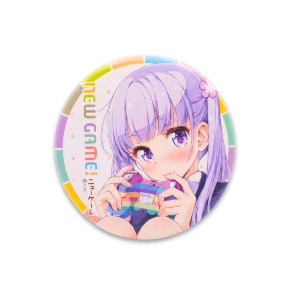 【43小舖】NEW GAME 第一彈 涼風青葉 徽章 胸章 日版｜芳文社｜NEW GAME!!｜AQUAMARINE-細節圖2