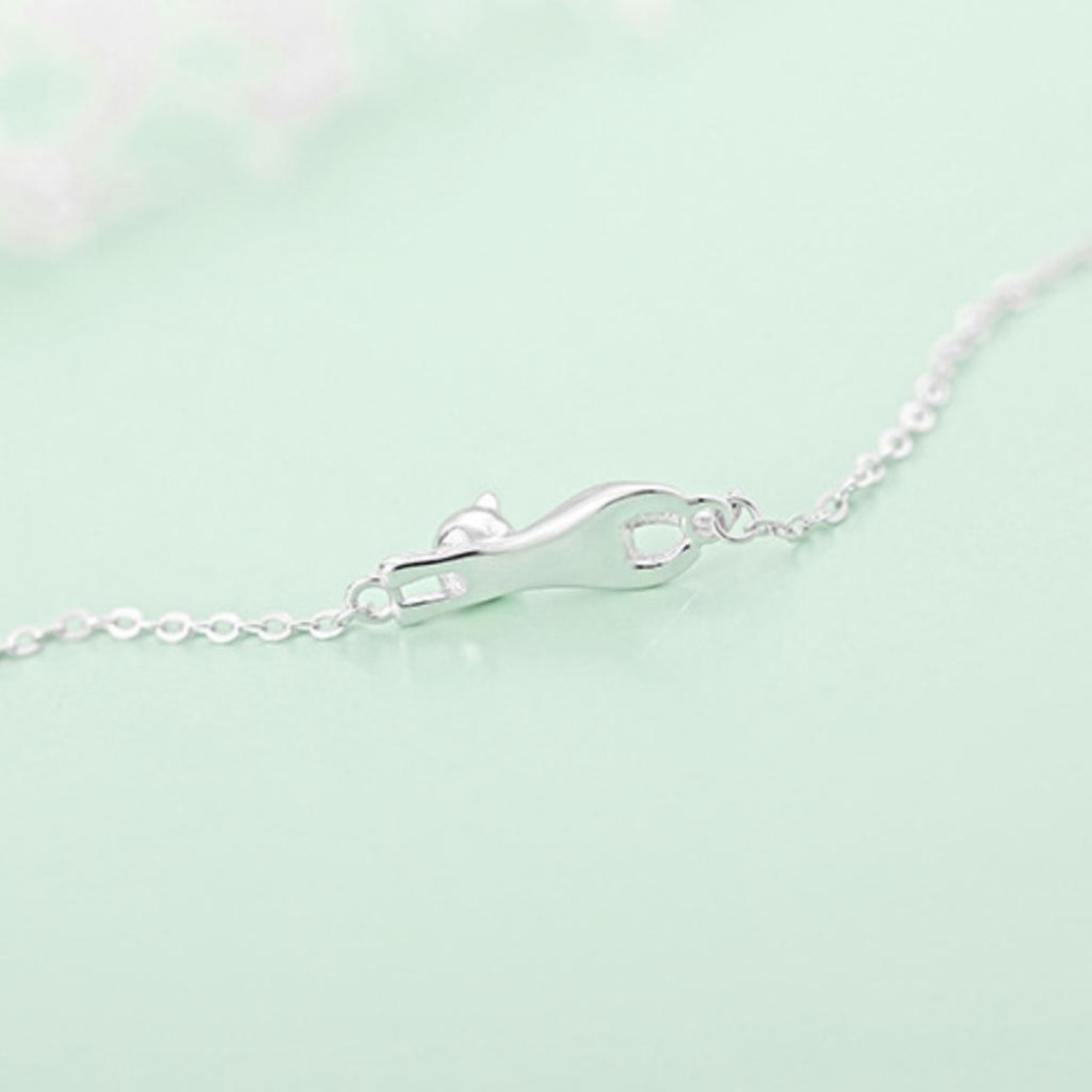 【43小舖】925純銀 可愛貓咪 小貓造型 手鍊｜S925｜純銀｜手環｜手鏈｜手飾｜飾品｜銀飾｜送拭銀布-細節圖8