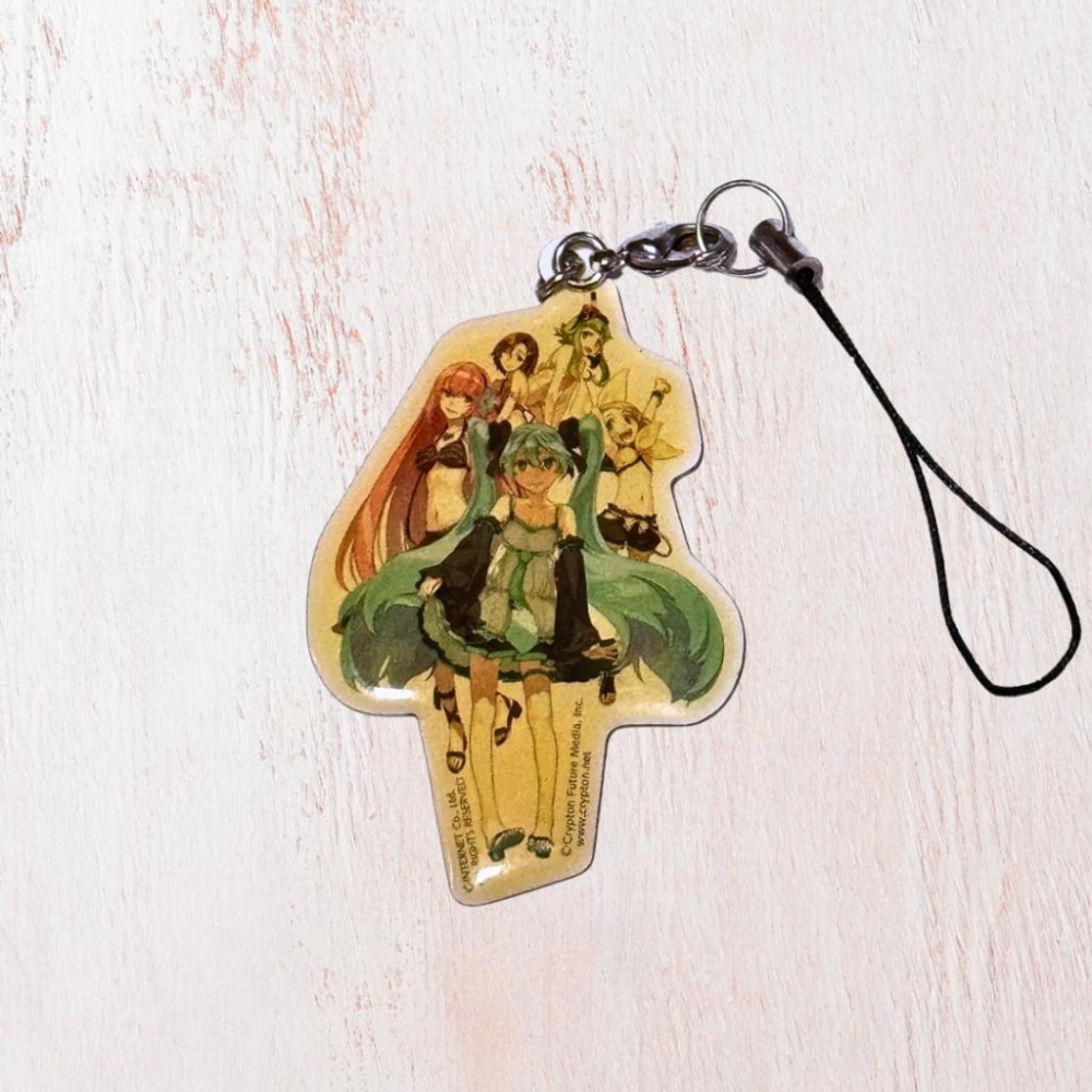 【43小舖】初音未來 唱片專輯CD 限定特典 金屬吊飾 日版｜初音｜泛黃｜吊飾｜Vocaloid-細節圖4