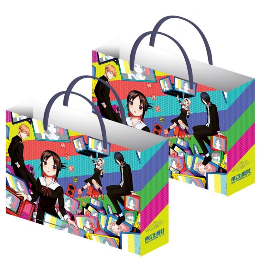 【43小舖】東立 滿額 PP 提袋 輝夜姬想讓人告白｜動漫展｜輝夜姬｜會場限定｜滿額贈｜雙面提袋｜手提袋｜袋子-細節圖2