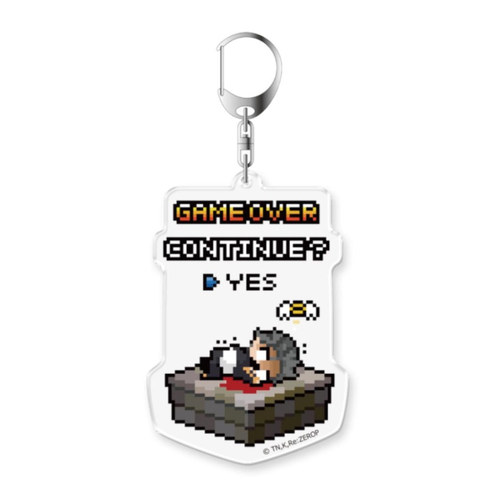 【43小舖】 Re:從零開始的異世界生活 點陣圖 像素風 壓克力 吊飾 鑰匙圈 日版｜RE｜從零開始｜菜月昴｜萊因哈魯特-細節圖2