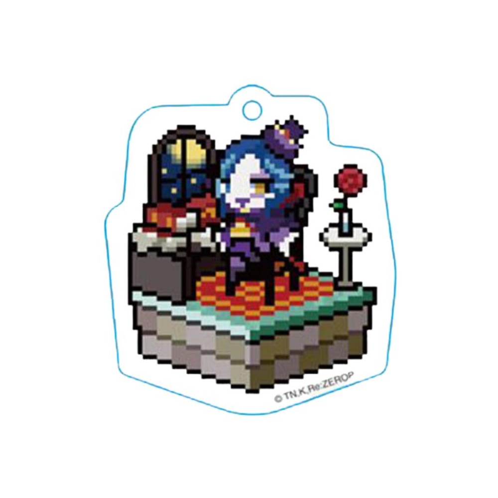 【43小舖】 Re:從零開始的異世界生活 點陣圖 像素風 壓克力 吊飾 鑰匙圈 日版｜RE｜從零開始｜菜月昴｜萊因哈魯特-細節圖4