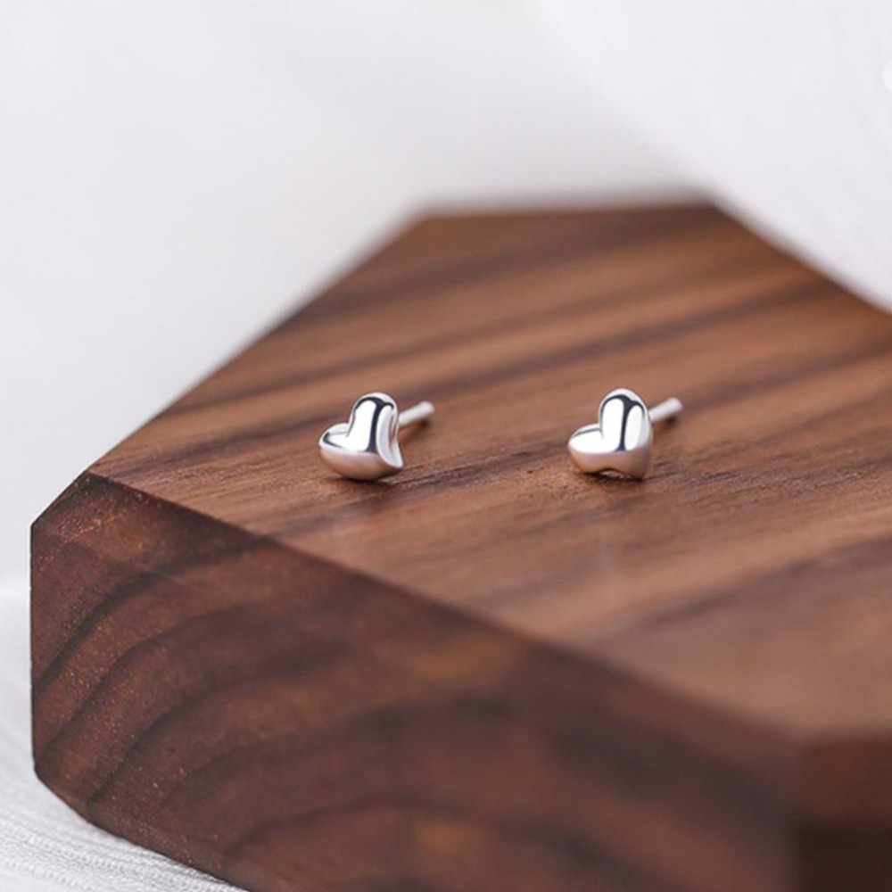 【43小舖】999足銀 愛心桃心 心形 耳釘 ｜S999｜通體純銀｜純銀｜耳環｜耳飾｜飾品｜銀飾｜送拭銀布-細節圖8