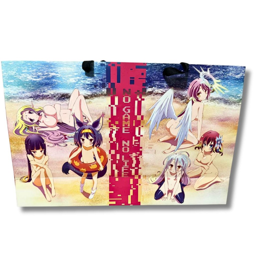 【43小舖】羚邦 滿額 大提袋 遊戲人生｜動漫展｜NGNL｜會場限定｜滿額贈｜雙面提袋｜手提袋｜袋子-細節圖3