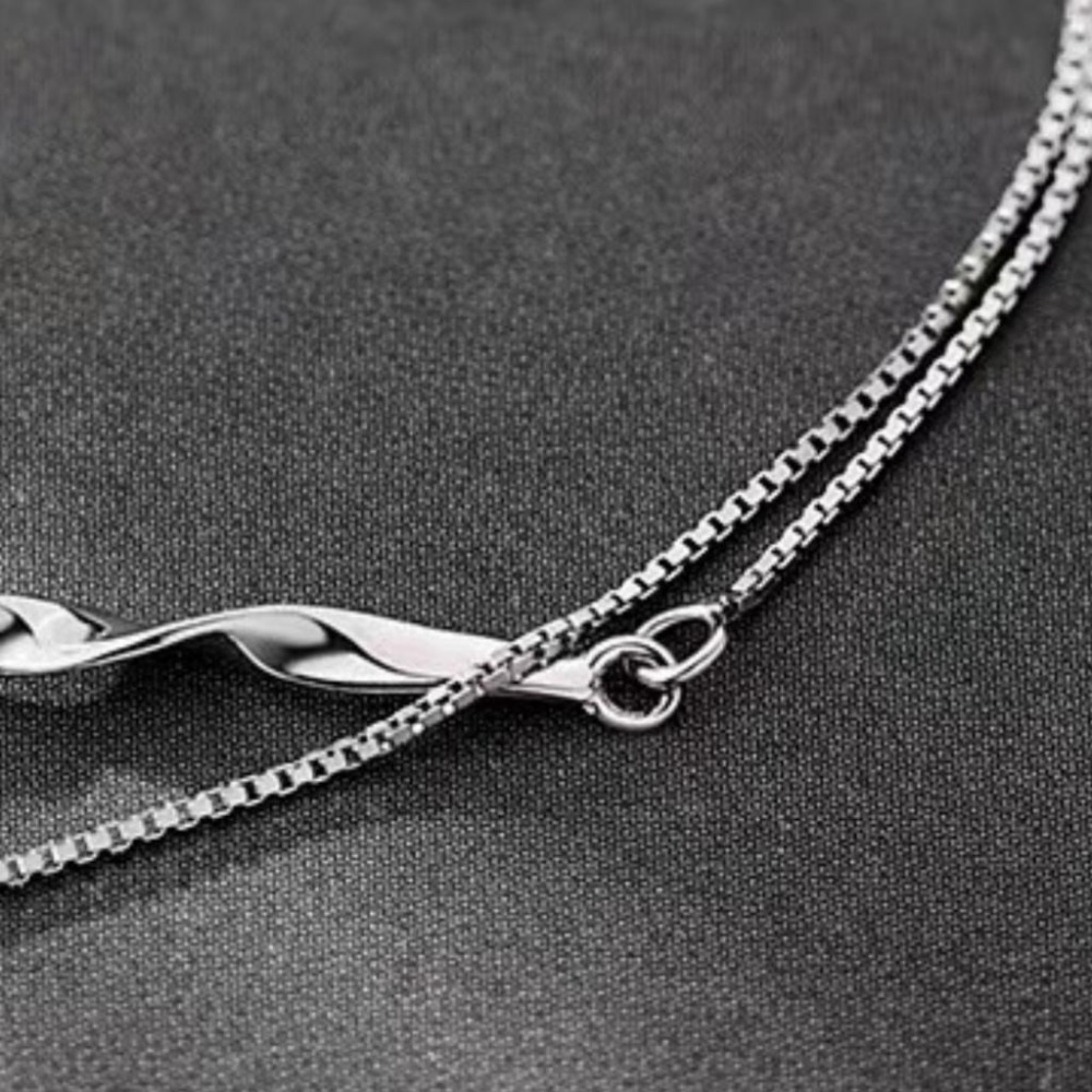 【43小舖】925純銀 莫比烏斯 雙層波浪 手鍊｜S925｜純銀｜手環｜手鏈｜手飾｜飾品｜銀飾｜送拭銀布-細節圖9