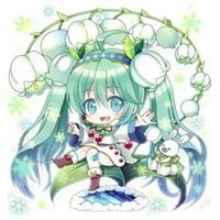 【43小舖】初音未來 壓克力 吊飾 鑰匙圈 日版｜2015｜初音｜雪未來｜吊飾｜コロコロうどん-細節圖3