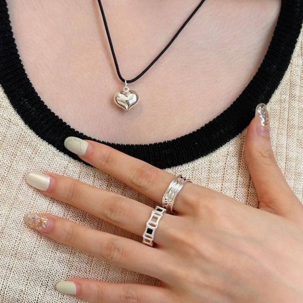 【43小舖】925純銀 不規則 波浪褶皺 戒指｜S925｜通體純銀｜開口戒｜飾品｜銀飾｜送拭銀布-細節圖3