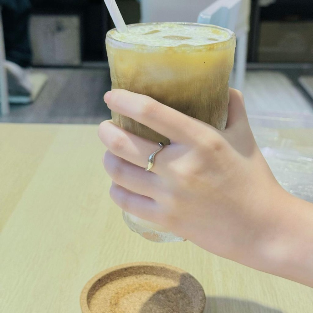 【43小舖】925純銀 不規則幾何 波浪 可調式 戒指｜S925｜通體純銀｜開口戒｜飾品｜銀飾｜送拭銀布-細節圖5