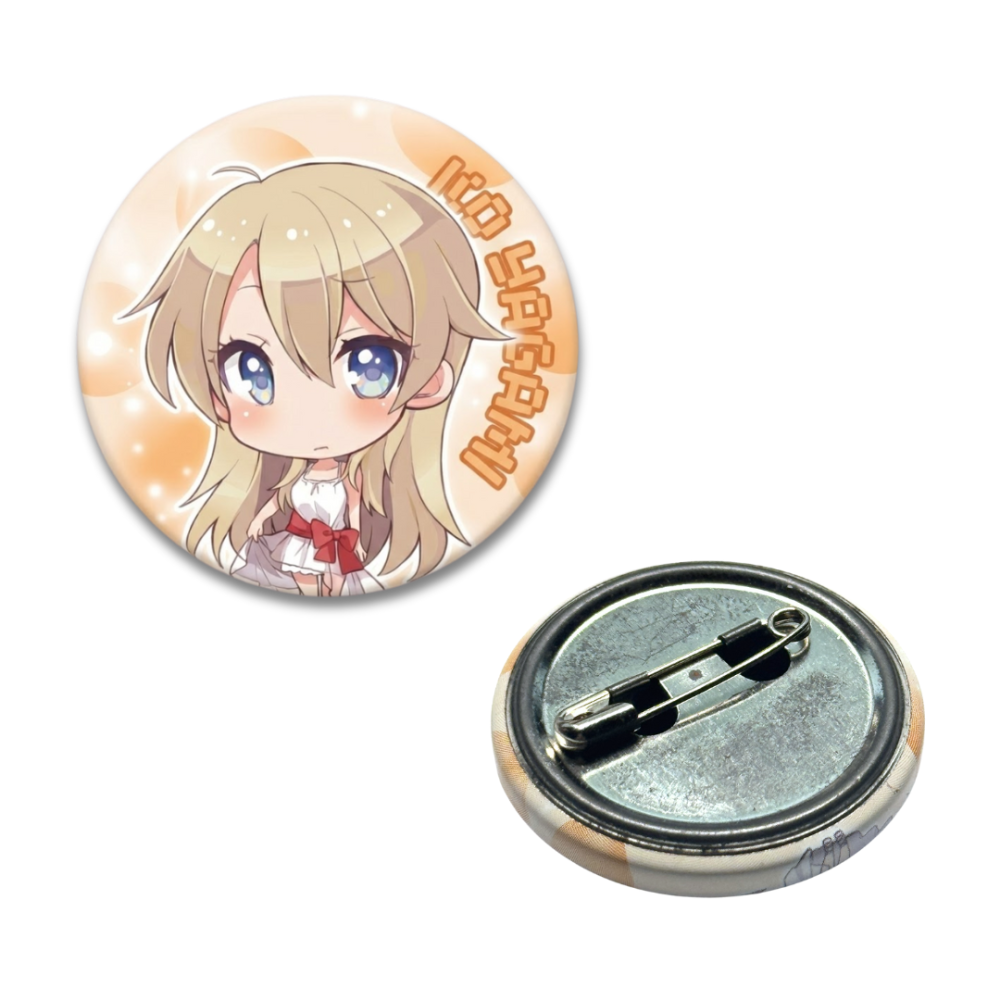 【43小舖】NEW GAME 八神光 遠山倫 胸章 兩入組 日版｜芳文社｜NEW GAME!!｜徽章-細節圖2