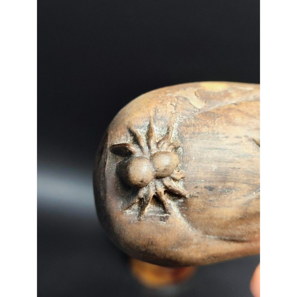 早期國外老木雕 - 實木鞋雕（實木/鄉村/木雕/藝術/古董/擺件/收藏/展示)-細節圖5