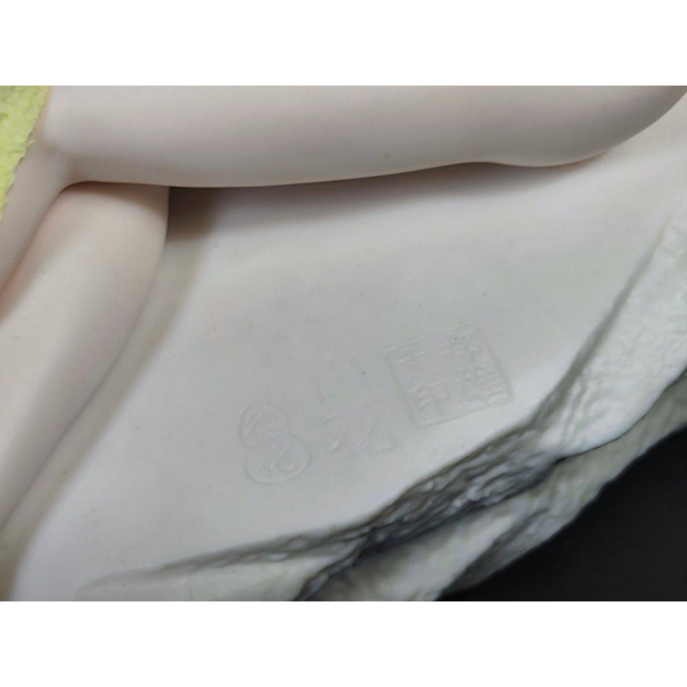 早期德化陶瓷- 山花女體雕塑仕女藝術品（名家：鄭雄文）#01（古董/收藏/神像/佛像/陶瓷/精品/收藏/擺飾/銅爐/香爐-細節圖5