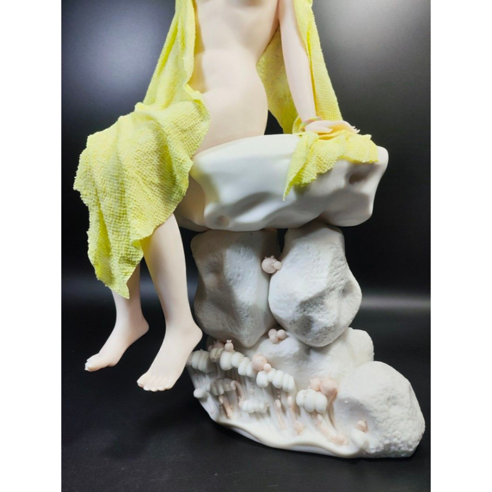 早期德化陶瓷- 山花女體雕塑仕女藝術品（名家：鄭雄文）#02（古董/收藏/神像/佛像/陶瓷/精品/收藏/擺飾/銅爐/香爐-細節圖7
