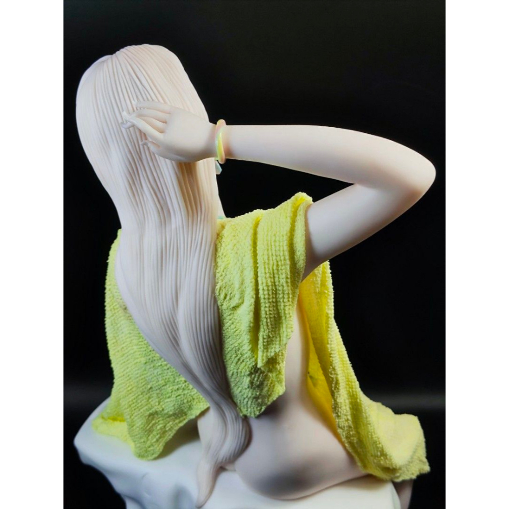 早期德化陶瓷- 山花女體雕塑仕女藝術品（名家：鄭雄文）#02（古董/收藏/神像/佛像/陶瓷/精品/收藏/擺飾/銅爐/香爐-細節圖8
