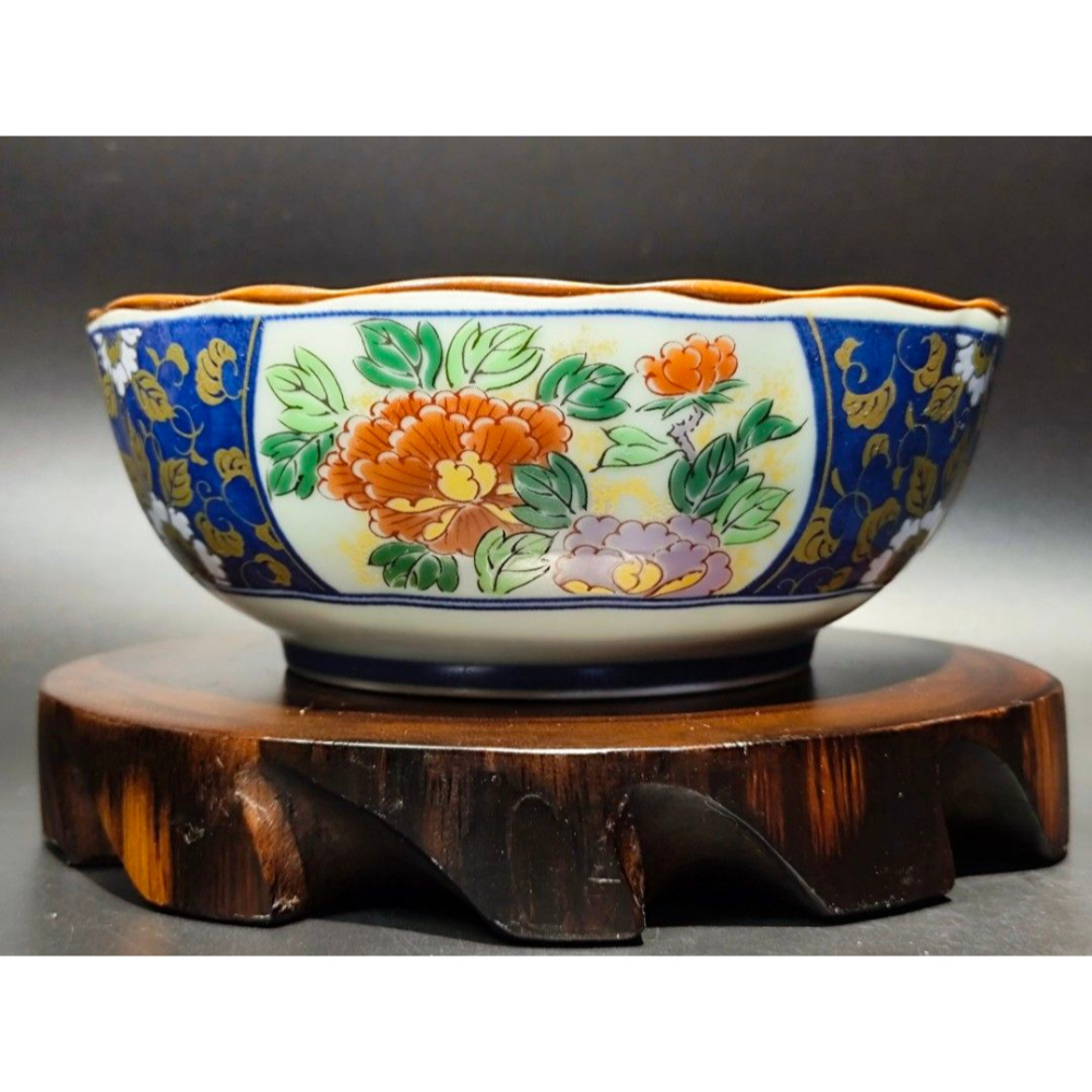 早期日本有田燒 - 昭和古伊萬里小缽夢彩瓷器#02（ 磁器/瓷器/陶器/手工窯/手工/擺飾/器皿/餐盤/碗/盤子）-細節圖2